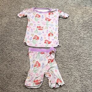 Little Sleepies Disney Ariel short sleeve bamboo set